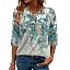Light Gray Green Floral