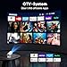【Google TV & Ai-Sprachsteuerung】 Tecaki Mini Beamer, Tragbarer Projektor mit über 1.900 Zertifizierten Apps, Netflix/Prime Video/Disney+/Sky Sports, Native 1080P- und 4K-Unterstützung
