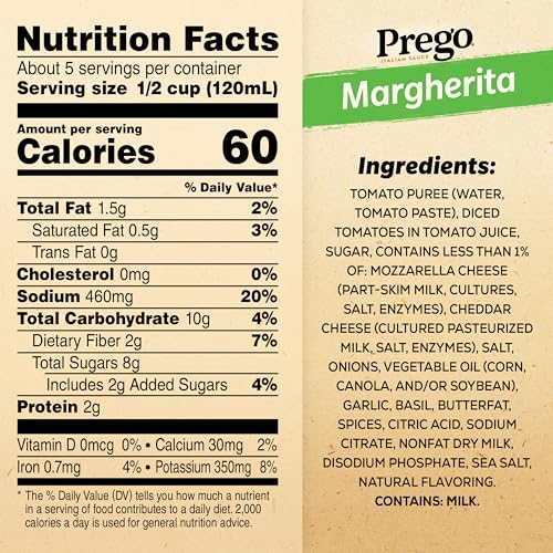 Image of Prego Margherita Sauce 23.75 oz Jar