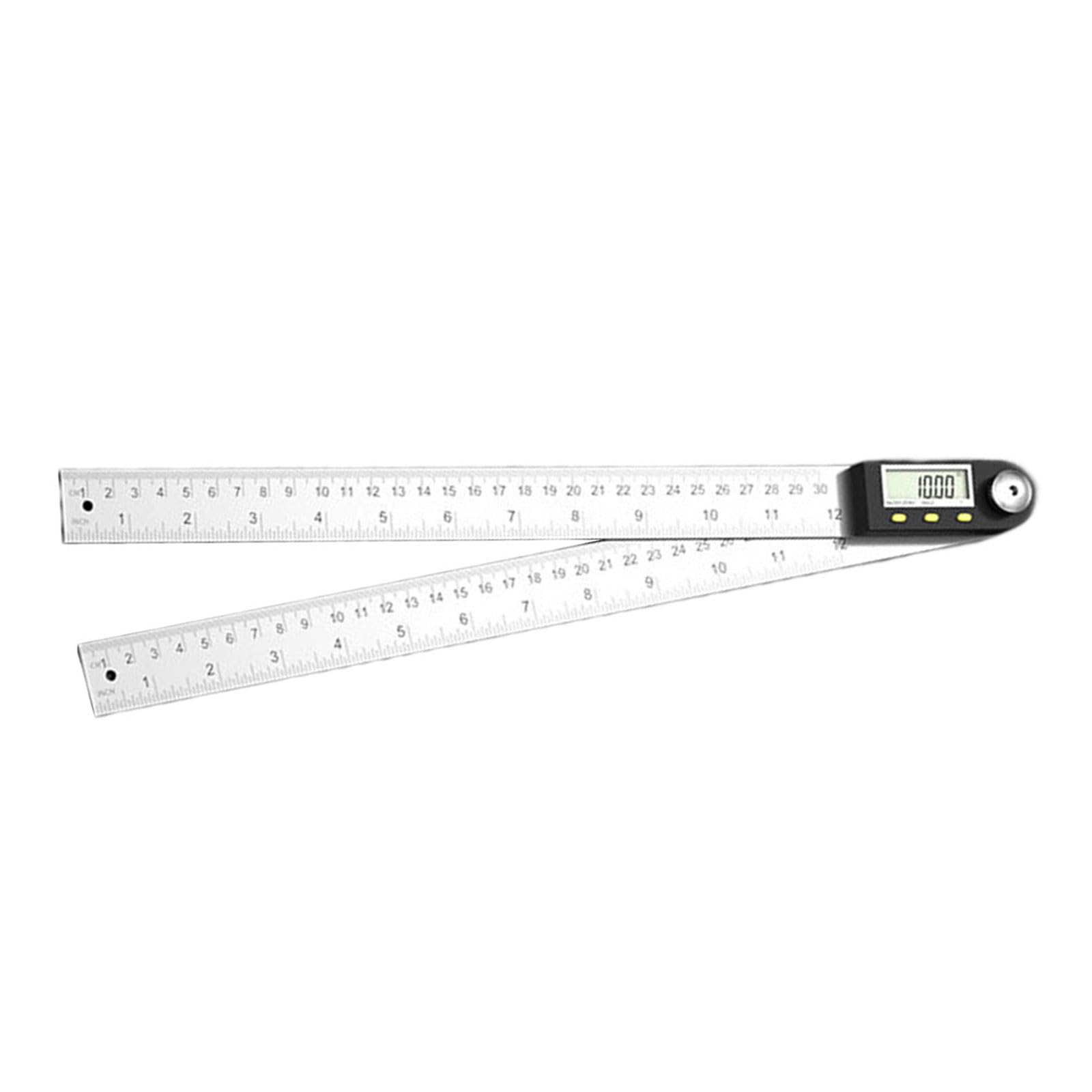 Accuracy Goniometro elettronico in acciaio inox per misurazione angoli a 360 gradi 200/300/500 mm, goniometro digitale in acciaio inox con display LCD per la misurazione