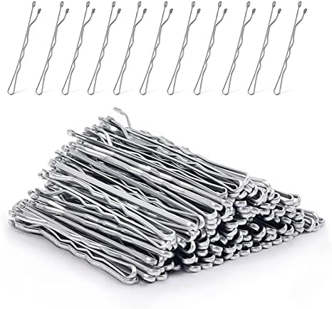 MORGLES Silver Bobby Pins, 120Pcs 2Inch Bobby Pins for Gray Hair with Box Hair Pins for Women, Silver