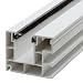 Produktbild DIWARO. Rolladen Führungsschiene 4047 aus Kunststoff weiss, für Maxi Rolladenprofile, mit beidseitiger Bürstendichtung, Fixlänge 2000mm
