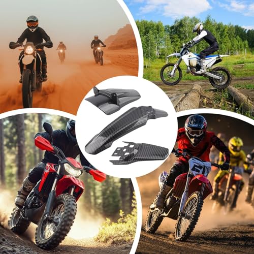 Garde-boue moto en carbone à absorption chocs pour la route