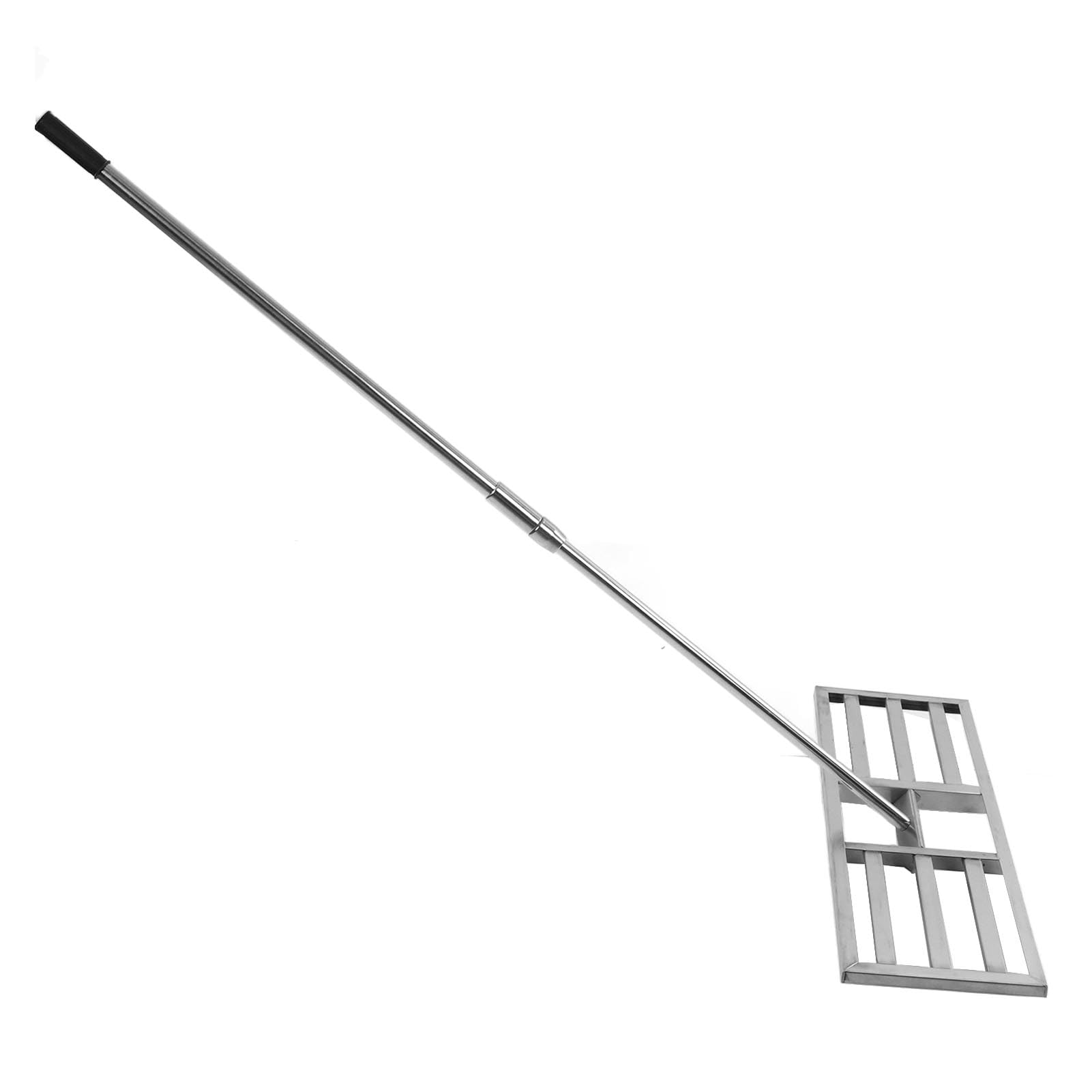 Generic Rastrillo Nivelador de Césped de Acero Inoxidable Nivelador de Césped Eficiente para y Jardín para Ahorrar Mano de Obra