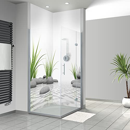 WANDFREUDE individuelle Duschrückwand Aluverbundplatte auf Maß (2 Stück...