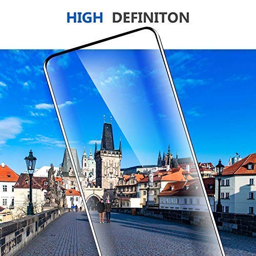 Image of JGD PRODUCTS (Black Tempered Glass Screen Protector for Vivo Z1 pro /Vivo V15 - Full Edge to Edge Coverage