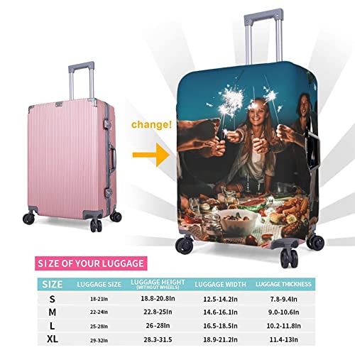 Custom Luggage Cover Double-Sided Printed Suitcase Covers with Bottom Zipper Elastic Personalize Suitcase Protector, Covers for Luggage Add Your Photo/Text Here Customize Baggage Cover (XL, fit 29-32 Inch Luggage)4