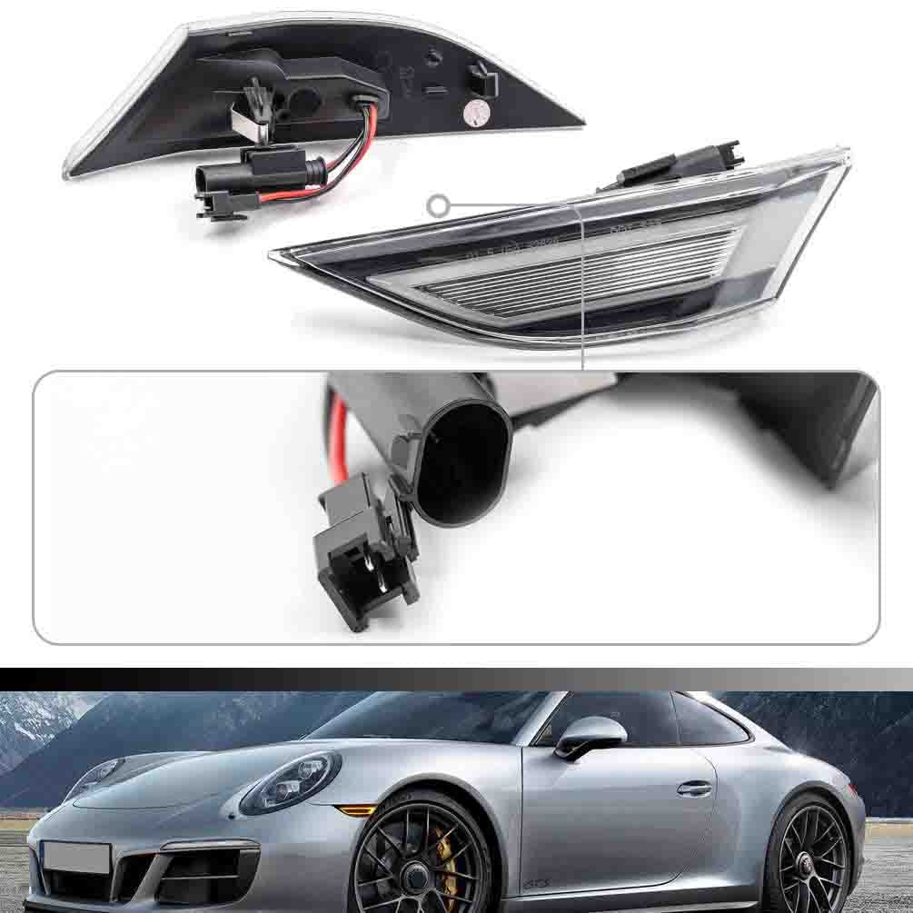 ＃51　ポルシェ　997　ＬＥＤサイドマーカー　クローム　新品 ポルシェ 911 997型 カレラ⁄タルガ⁄ターボ⁄GT3⁄GT2 LED