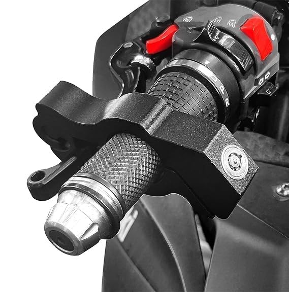 Motorcycle Grip Lock – Anti-Theft Throttle Brake Lever Lock for Scooter ATV Dirt Bike – Robust Aluminum Alloy Security – Visible Deterrent (1 Pcs)