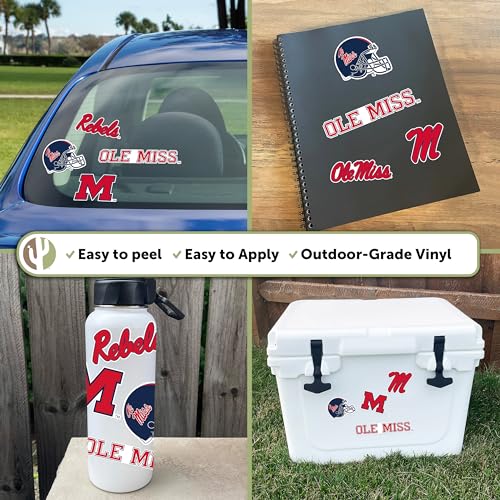 University-of-Mississippi-Sticker-Rebels-Ole-Miss-U-of-M-Stickers-Vinyl-Decals-Laptop-Water-Bottle-Car-Scrapbook-T2-Type-2