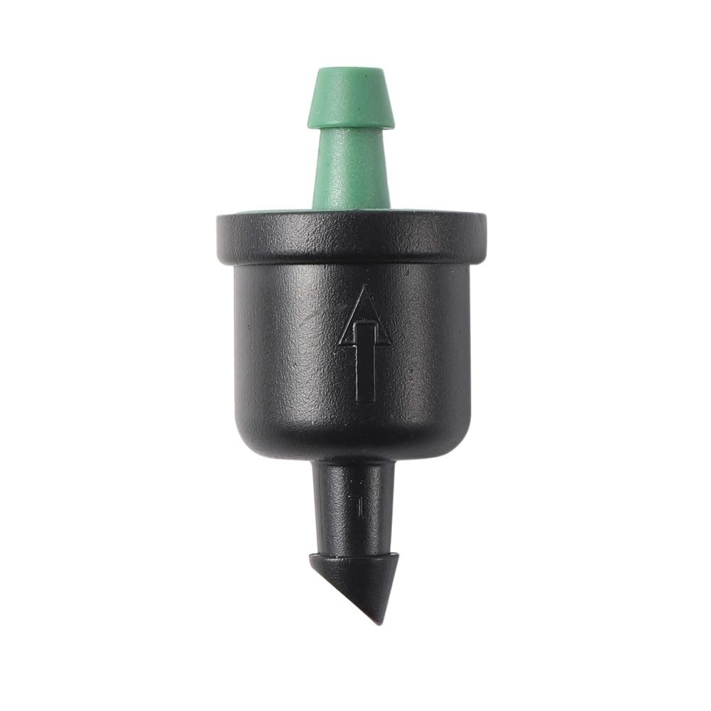 200 PZ Plastica Grande Flusso di Compensazione della Pressione Gocciolatore 4/7mm Hose Barb Collegamento A Vite for Le Colture Mais Ecc Compensare Regolatore(Green)