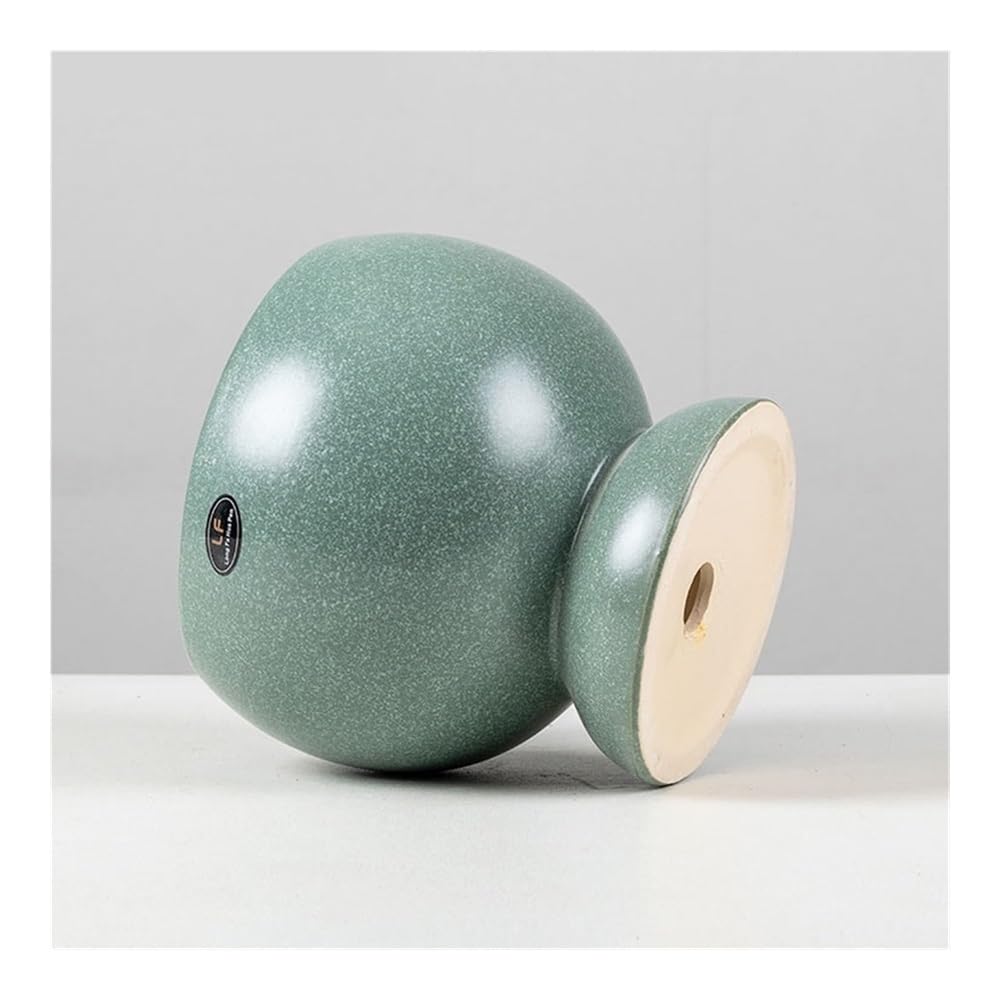 Doniczka, Ceramiczna doniczka z oświetleniem, luksusowa, kreatywna, do salonu, oddychająca