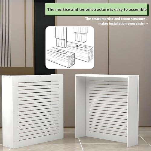 Cache-radiateur blanc pour dissimuler un radiateur inesthétique - 4