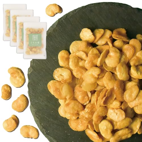 うちの肴 むきそら豆 わさび味 そら豆 豆菓子 スナック おつまみ (50g×4袋, わさび味)