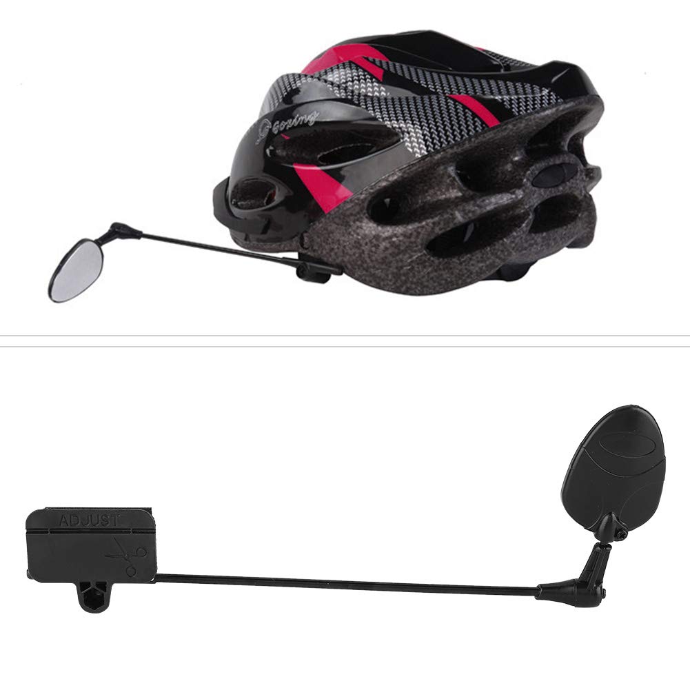 Rearview Mirror, Adjustable Bicycle Helmet Reflector Multiple Angles Easy Installation for Mountain Bikes