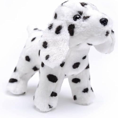 Lifelike - Peluche de perro dálmata manchado, suave juguete de peluche para niños, amantes de los perros