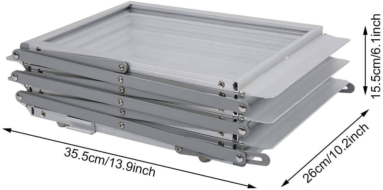 A4 Prospektständer Infoständer Katalogständer faltbar aus Aluminium inkl. Tragtasche