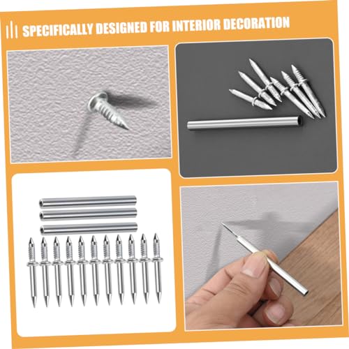 Image of Double-head Trim Nails for Wall Installation Sleeves Seamless Claw Nails