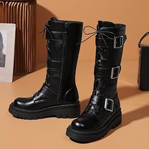 ◆KOMOREBI MUSEUM◆ Kelly Long Boots Black Black KM2211KLB00 Amazon.com | KOKOMOMO Women's Knee High Boots Side Zipper