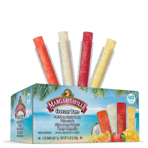 Image of MARGARITAVILLE Freezer Pops, Variety Pack, 2 oz, 40 Count