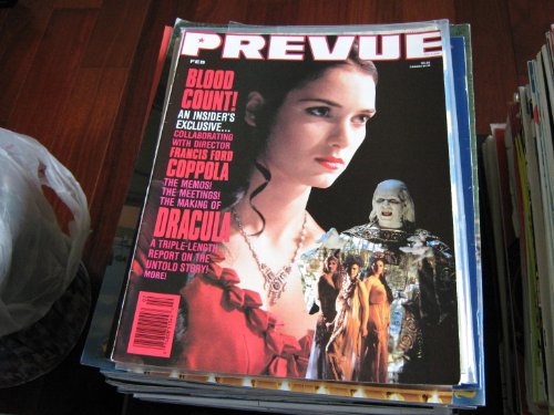 Mediascene Prevue Magazine (Winona Ryder , Francis Ford Coppola , Dracula , Monique Gabrielle , Sam Raimi , Daniel Day-Lewis, November / February 1993)