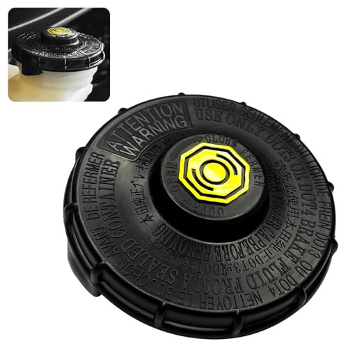 JYIS 1PC Brake Master Cylinder Cap Cylinder Tank Reservoir Cap Replacement Replaces OEM# 46662-SLE-J01 46662-SDC-A02 46662-S8A-003 Car Brake Fluid Cap Accessories Compatible with Honda Accord CR-V