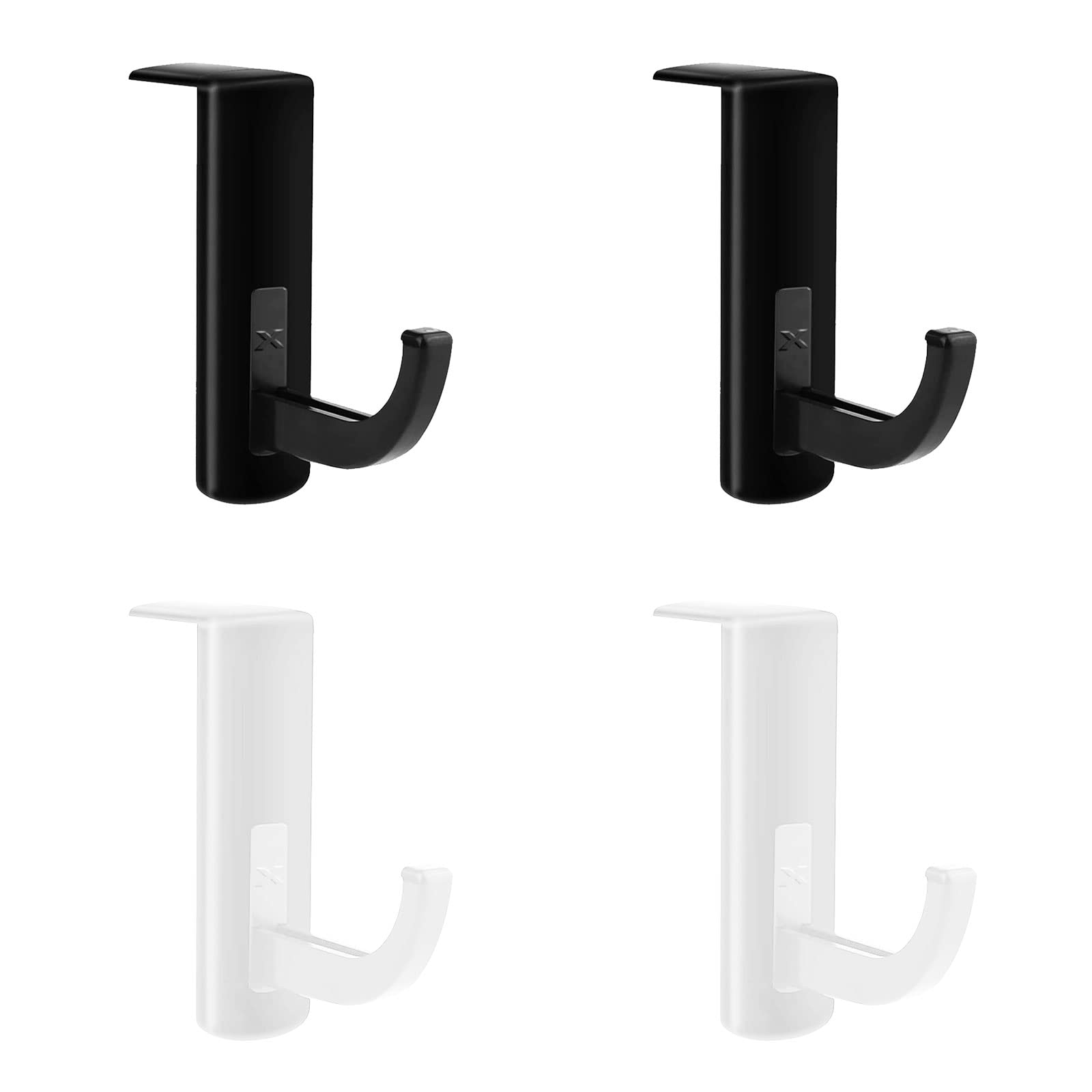 Supporto Cuffie Da Parete 4 Pezzi - Gancio Adesivo Per Monitor, Bianco, Antiscivolo - Foto 7