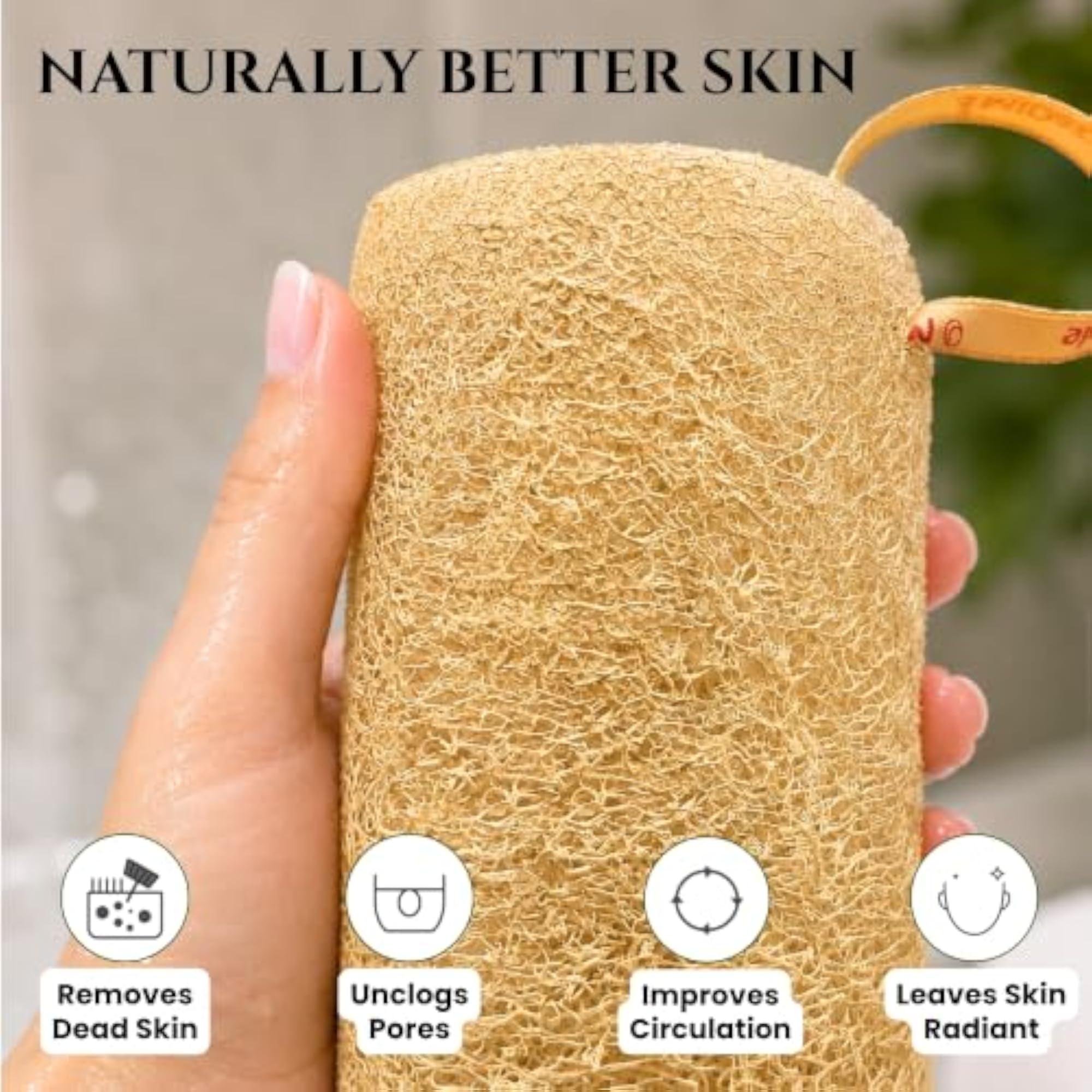 Midazzle Stainless Steel Blackhead Remover with Organic Loofah