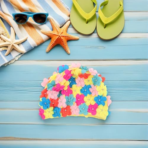 Bonnet natation fleurs resistant et etanche : l'excellence du confort de bain