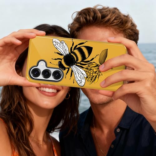 Vobber for Samsung Galaxy S26 Case,Dual-Layer Hybrid Phone Cover with Military-Grade Protection, Durable Shockproof & Anti-Scratch Design, Non-Slip Grip, Honey Bee - image 7