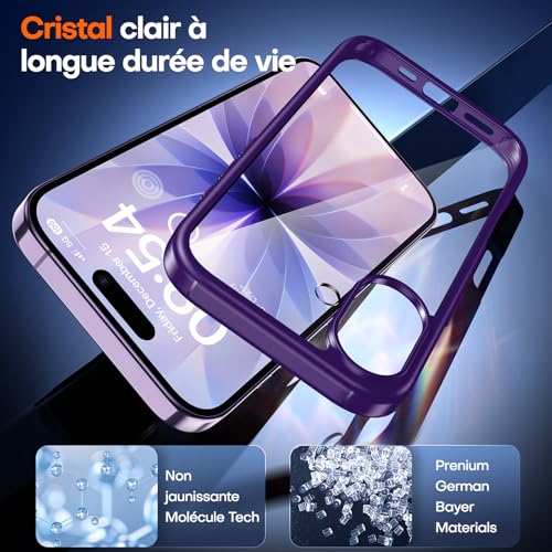 Coque iPhone 17 TAURI violette anti-rayures antichoc - 7