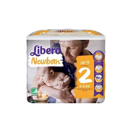 Libero Nyfödd 2 - Baby från 3 till 6 kg - 264 blöjor