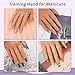 Veikmv Practice Hand for Acrylic Nails,Silicone Nail Hand Practice,with Flexible Bendable Fingers,Nail Art Gel Polish Practice, Manicure Supplies for Beginners
