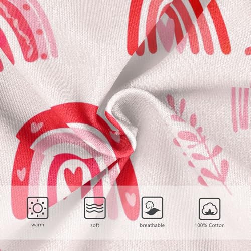 ODAWA Rainbows Red Pink Soft Toddler Cotton Underwear Tagless 2T Boy Underwear3