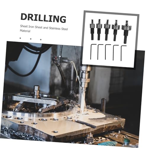 Set de sierra de corona de acero rápido para metal miniatura 3