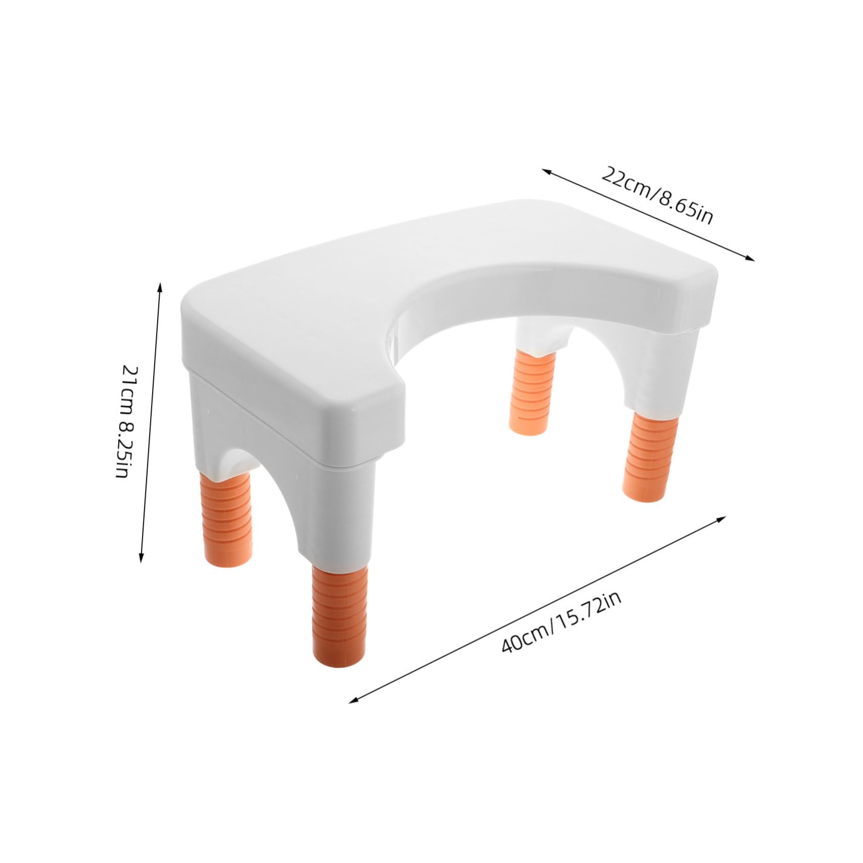 SUPVOX Adjustable Toilet Stool for Adults Portable Bathroom Helper for Squatting Stable Convenient Step Stool for Seniors Enhance Toilet Comfort Safety