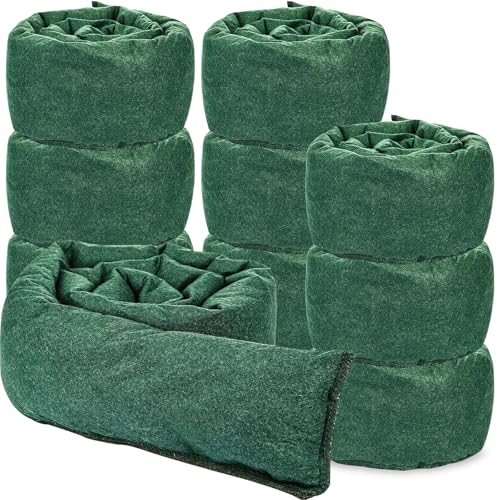 10 Pcs Water Activated Barrier Thickened Flood Protection Sand Bags Reusable Rain Wind Barriers Long Sandbags for Basement Floor Garage(150x15cm)