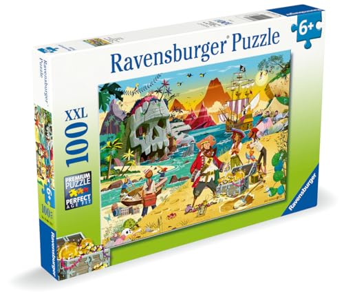 Puzzle 100 pièces : Le trésor des pirates Ravensburger France - vue 6