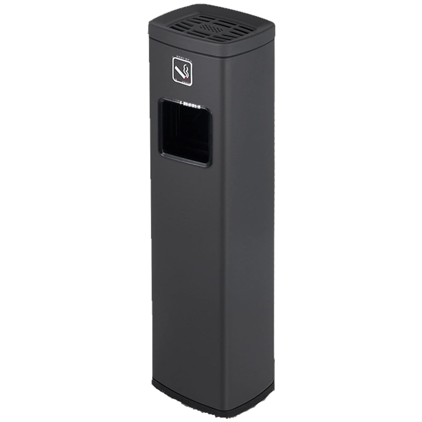 IUokLU Standing Ashtray Outdoor Cigarette Disposal Trash Can for Patio,Garden,Office,Restaurant,Hotel,Bar（Matte Gray）