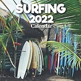  Surf Calendar: A Monthly and Weekly Calendar 2022 - 12 months - With Surf Pictures,to Write in Appointment, Birthday, Events Cute Gift Ideas For Men, Women, Girls, Boys in Bulk