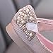 Girls Dress Shoes Ballerina Flats Shoes Toddler Mary Janes Wedding Party Flowy Low Heels Shoes Pink