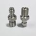 8mm Fill Nipple Male Quick Disconnect Valve with One Way Foster Stainless Steel for Paintball Airsoft PCP Diving Mountaineering (1/8BSPP Thread)
