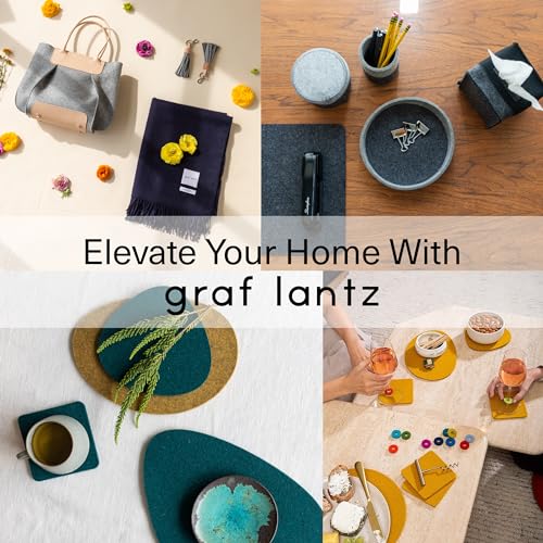 Graf Lantz - Bierfilzl Felt Coasters - Round - 100% Merino Wool - Moisture Wicking - Heat Resistant - Sustainable - Home Decor - Bar Decor - Housewarming Gift - 4 Coaster Set - 4" Circles - Ocean - Image 7