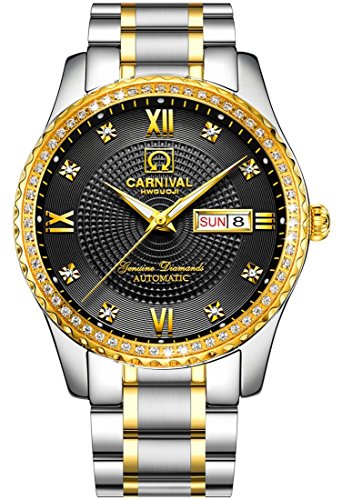 Montre automatique homme Gosasa noir et or pour parfaire votre style au quotidien