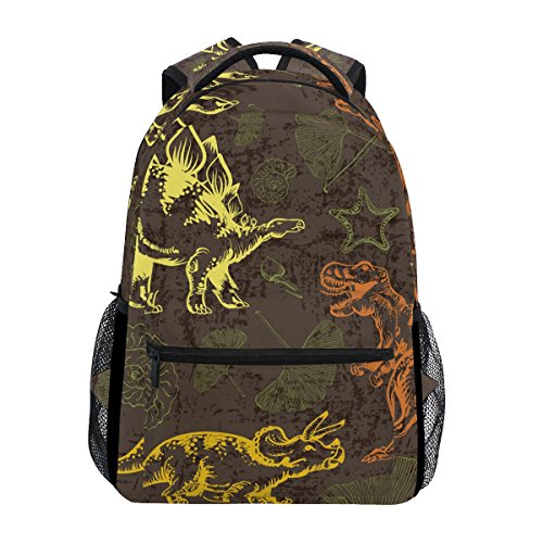 TIZORAX Mochila de dinosaurio jurásico Bolsa de escuela de senderismo de viaje