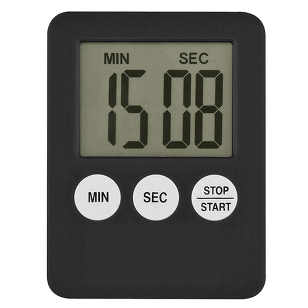 CTRLZS Super Thin LCD Digital Screen Kitchen Timer Square Cooking Count Up Countdown Alarm Magnet Clock