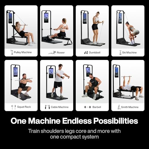 Image of Speediance Smart Home Gym, Multi-Functional Gym Machine for Full Body Strength Training, All-in-one Gym Equipment, Digital Weight System, Workout Station, Squat Rack, Gym Monster 2