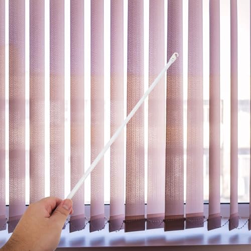 Persianas verticales: juego de 2 varillas de tracción de repuesto con gancho 8