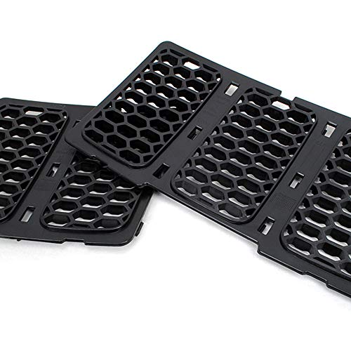 Image of CheroCar Front Grill Inserts Trim Honeycomb Mesh Grille Cover Kit for Jeep Grand Cherokee 2014-2016 7-Slot Grille Exterior Decoration Accessories