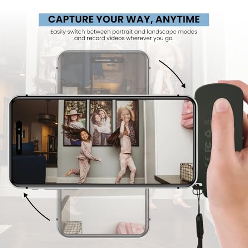Image of Magnetic Selfie Light with Camera Grip Handle Rechargeable, Bluetooth Remote, Phone Holder, Compatible iPhone 17 /16 /15 /14 /13 /12 & Android